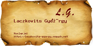 Laczkovits György névjegykártya